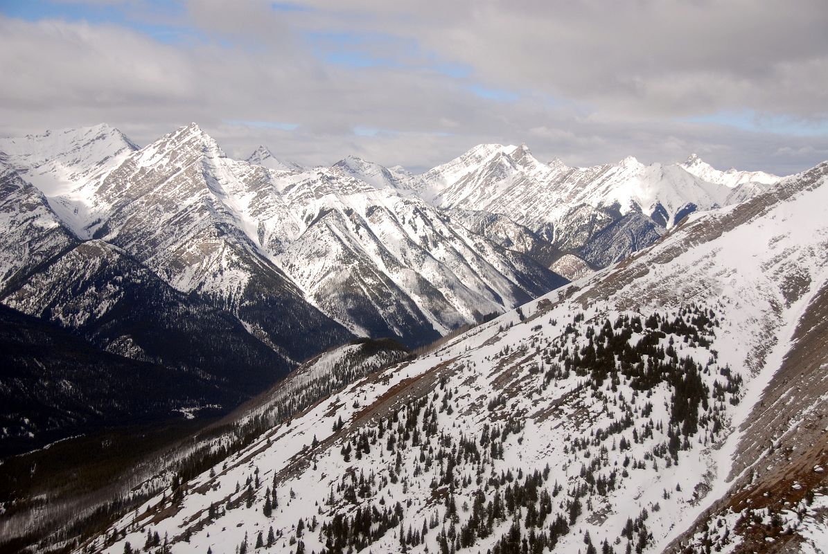 15 Sundance Range From Helicopter Between Canmore And Mount Assiniboine In Winter